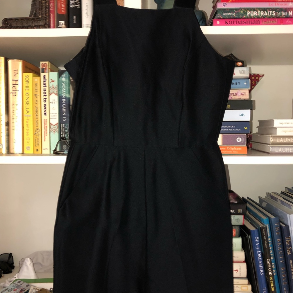 French connection black/ navy tuxedo romper sz 2
